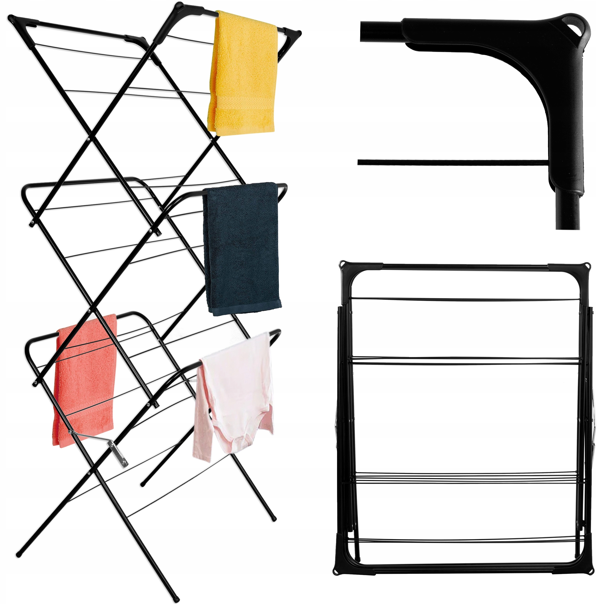 Levně Volně stojící vertikální Sušák prádla Gockowiak 74-74 cm