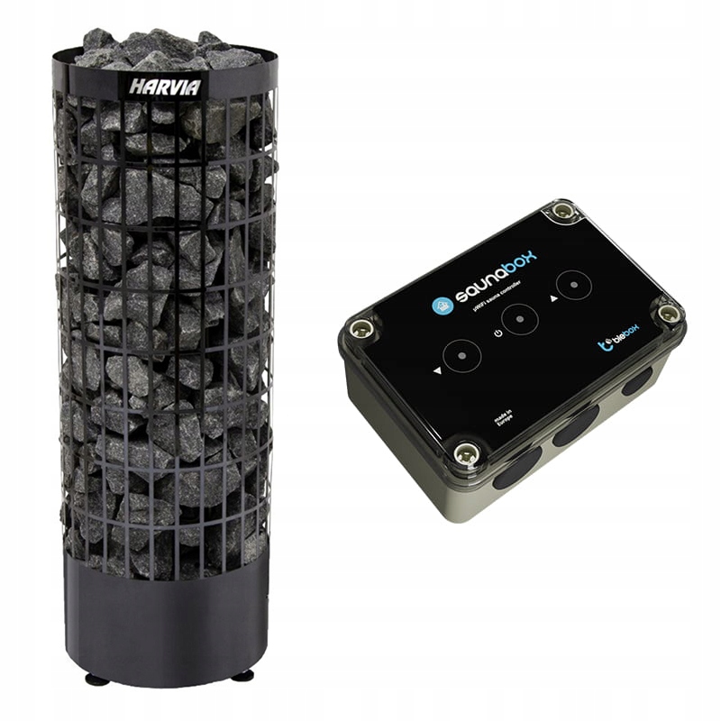 Sada do sauny pec Harvia PC70E Black 6,8 kW a ovládač BleBox SaunaBox