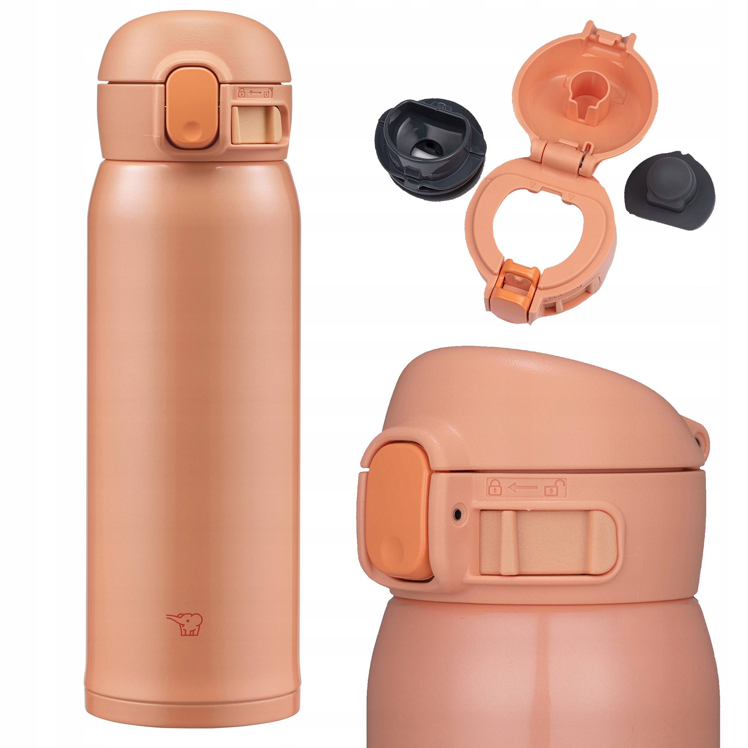 Termohrnek na čaj s blokovacím náustkem Zojirushi SM-WR48E-DP 0,48L