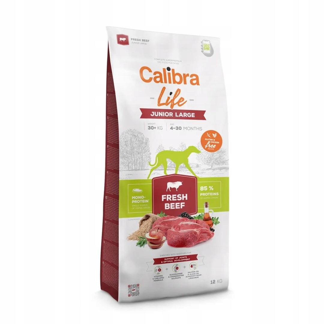 Levně Calibra Dog life junior large fresh beef 12kg