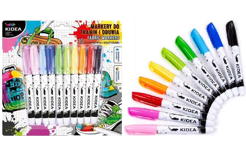 

Markery do obuwia i tkanin Kidea