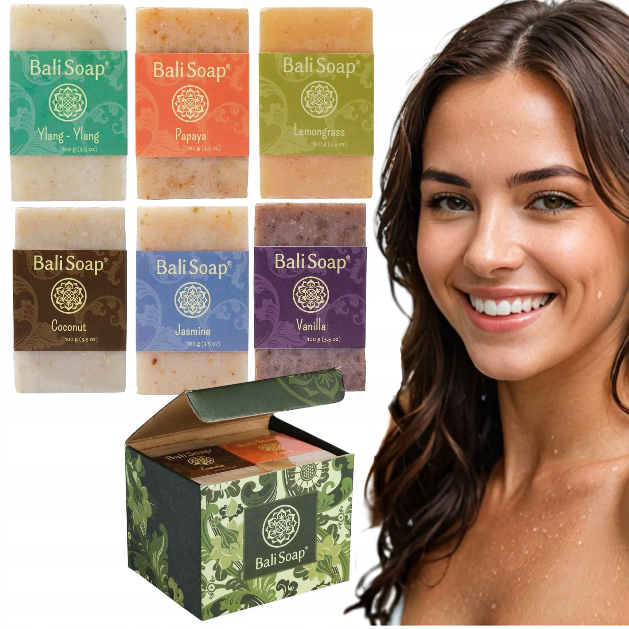 Levně 6 X Vonné Mýdlo V Kostce, Přírodní Glycerinové Veganské Bali