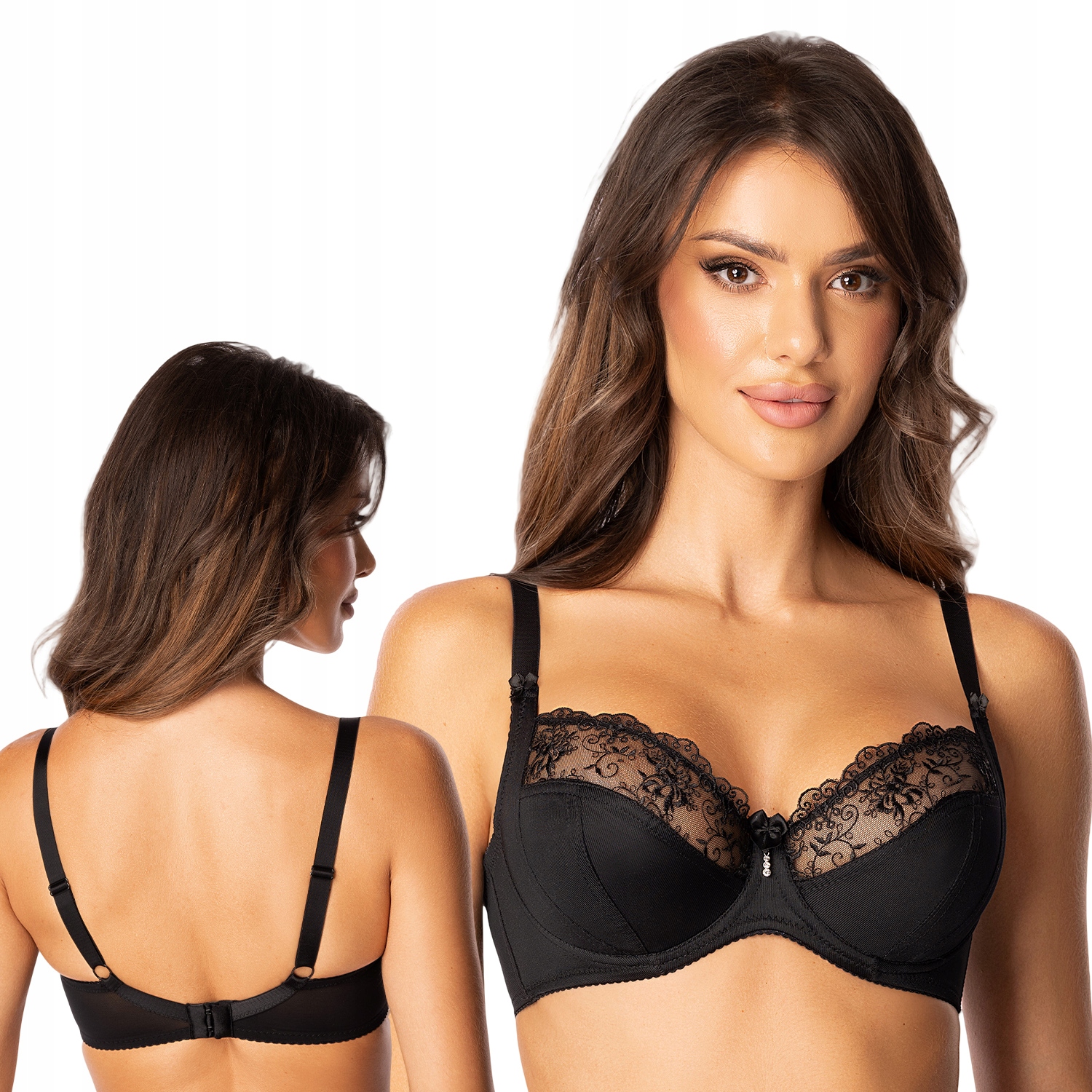 Róża Ljufu černá 65I Měkká podprsenka