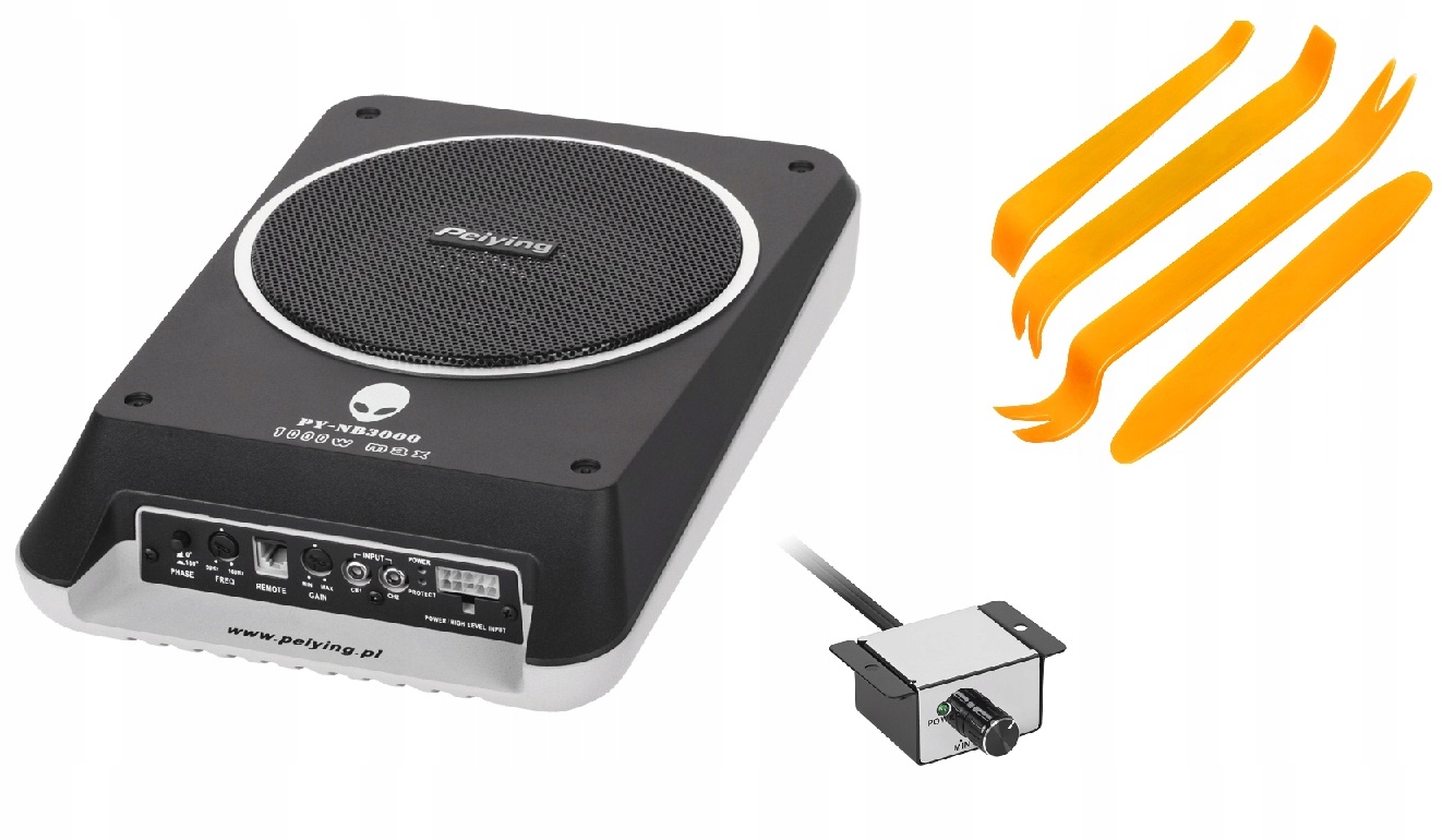 Peiying PY-NB3000 – aktivní automobilový reproduktor na sedadlo dálkové ovládání ++ klíče