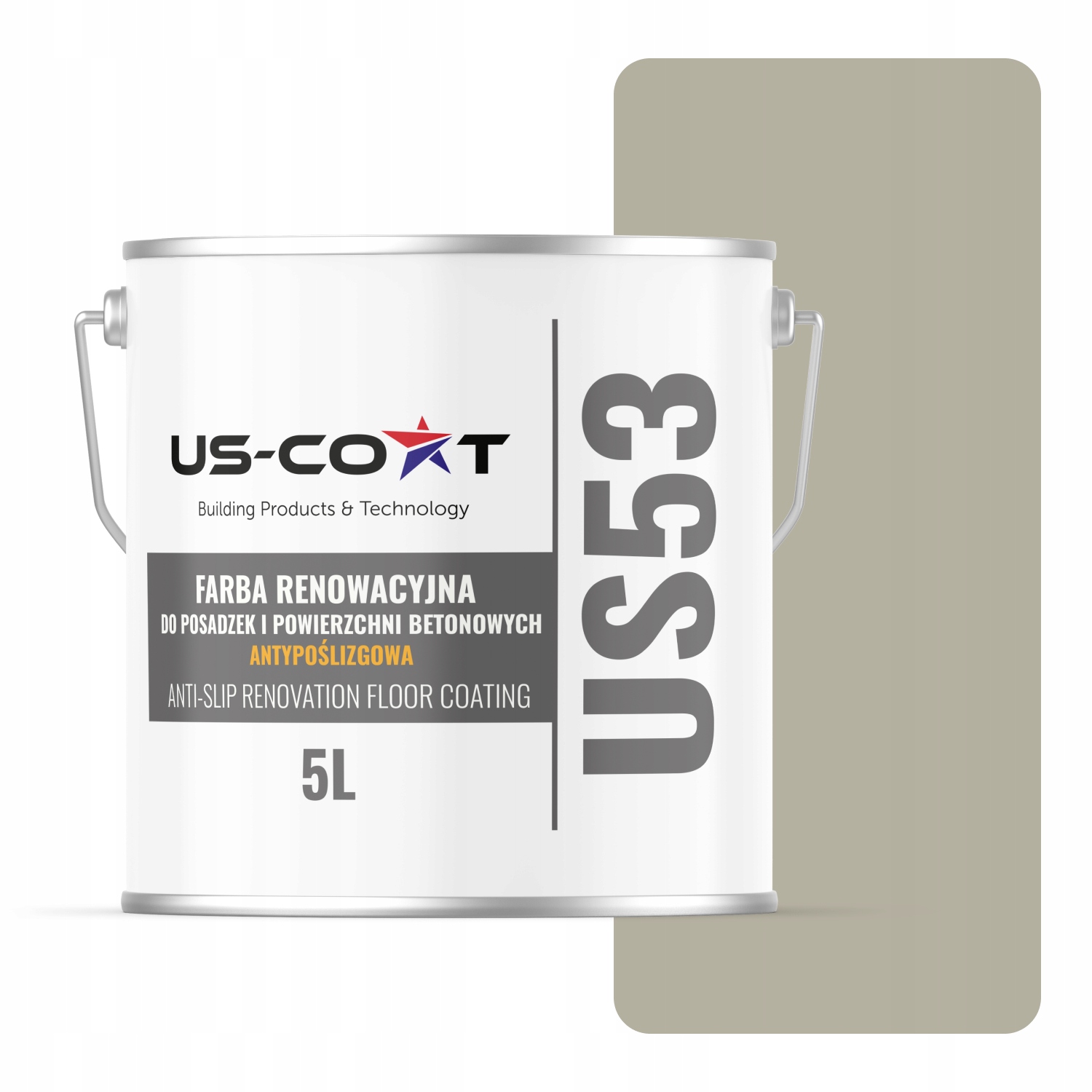 Renovačná Farba Na Podlahy Protišmyková Farba Šedá Béžová Ral 7032 5 L