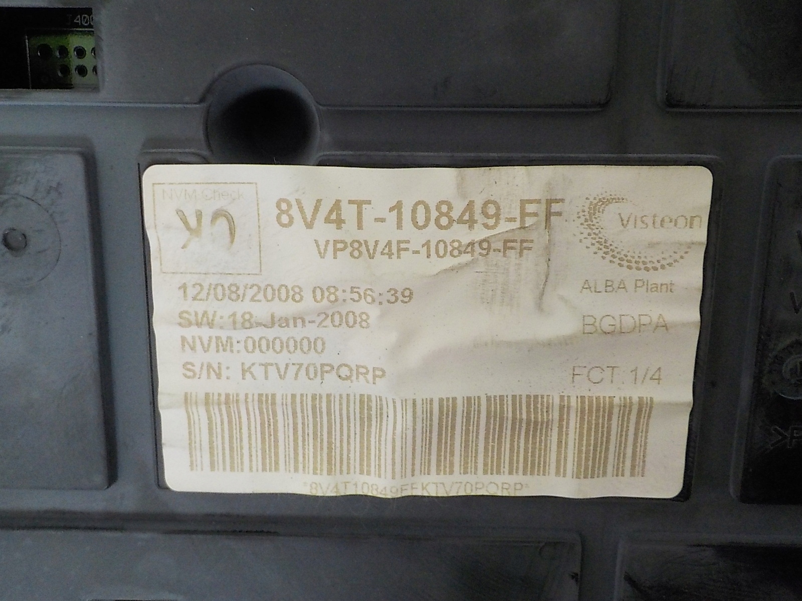 FORD FOCUS II LIFT dials dials 8V4T-10849-FF