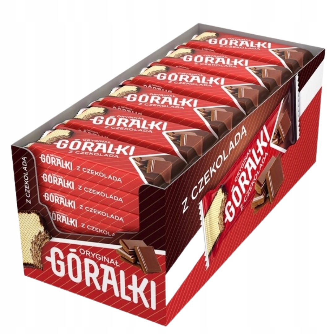 Levně Góralki s čokoládou Wafelky v kakaové polevě 45 g x 36 kusů