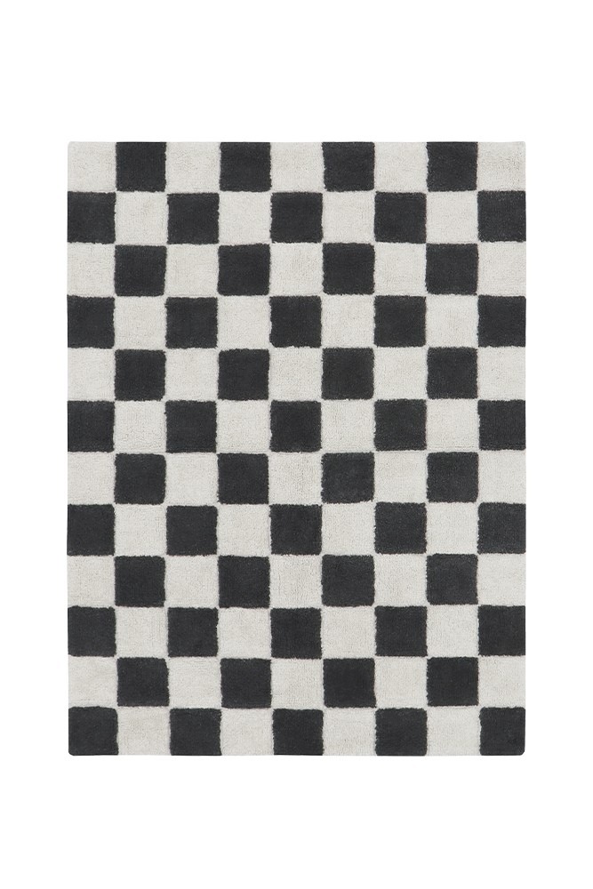 Dywan bawełniany Kitchen Tiles Dark Grey 140x200 cm Lorena Canals Lorena