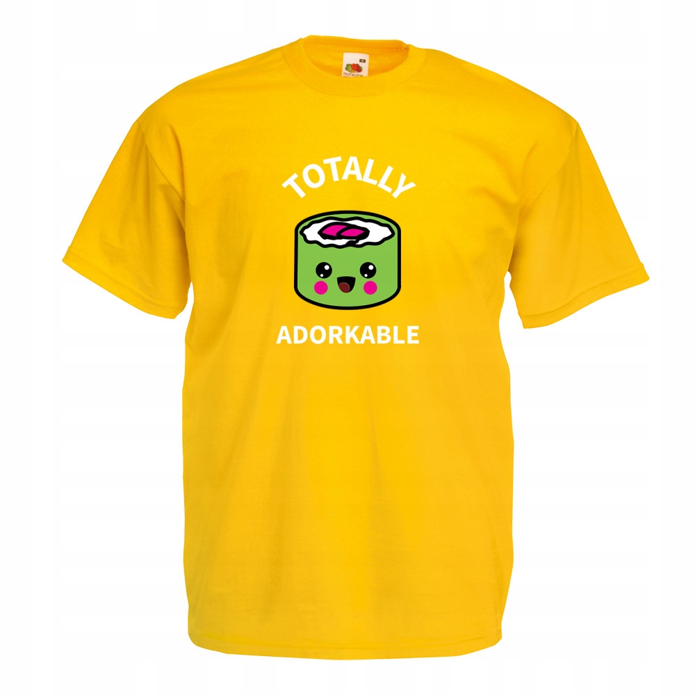 

Koszulka adorkable sushi urocze kawaii L żółta