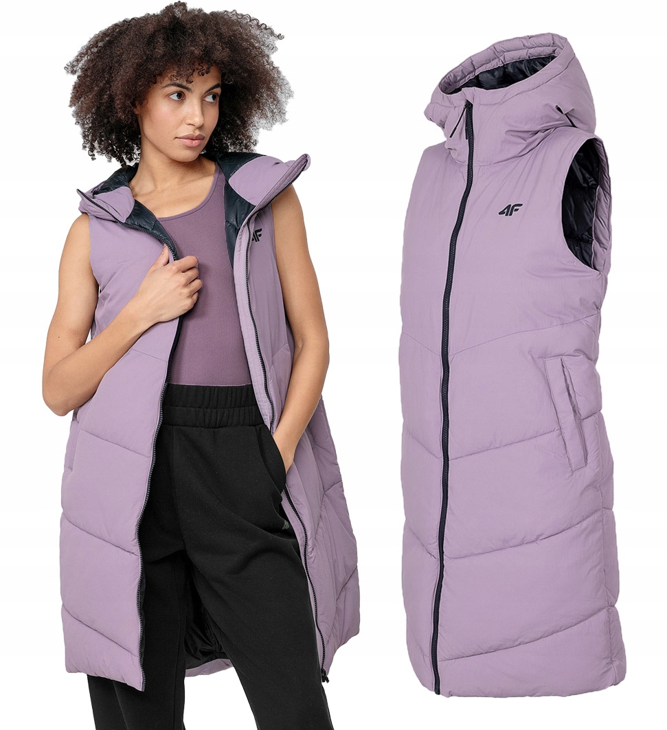 Dámská bunda 4F KUDP002 vesta péřová S