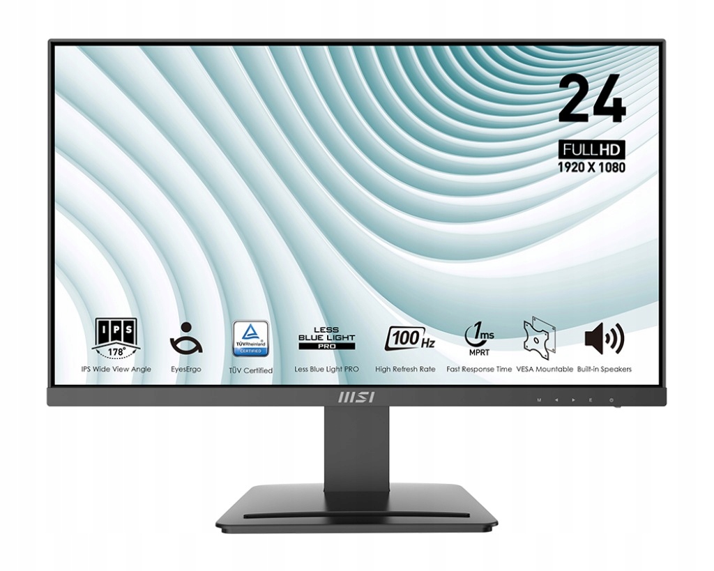Monitor Msi Pro MP243X 23,8" Full Hd Ips 100Hz 1ms Reproduktory