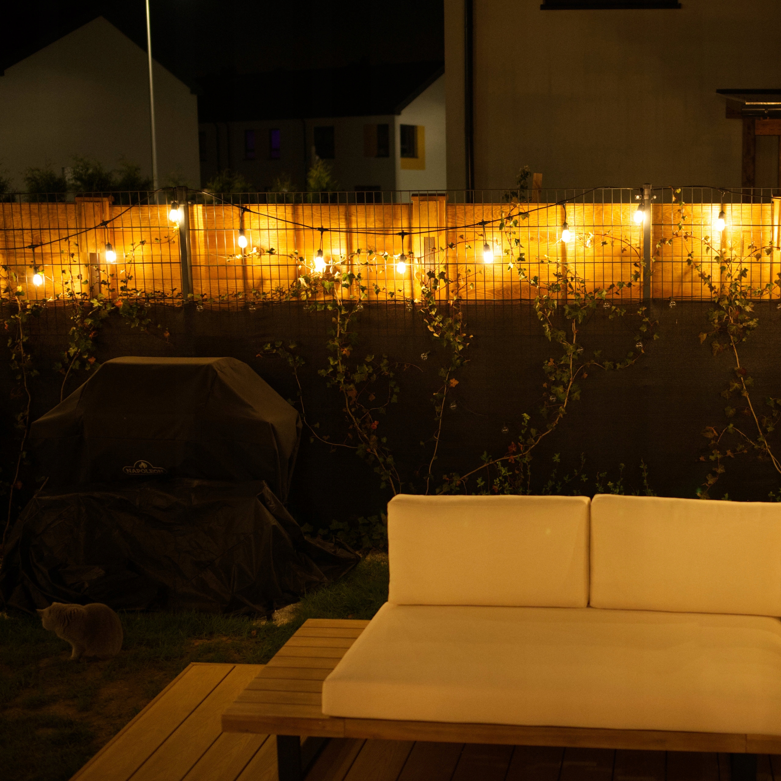 Girlanda Ogrodowa Świetlna 10m 10x Żarówki LED E27 Zewnętrzna Wodoszczelna Długość 1000 cm