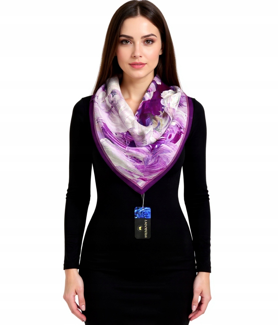 Hedvábný Šátek 100% Přírodní Hedvábí Morušová Značka Kvalita