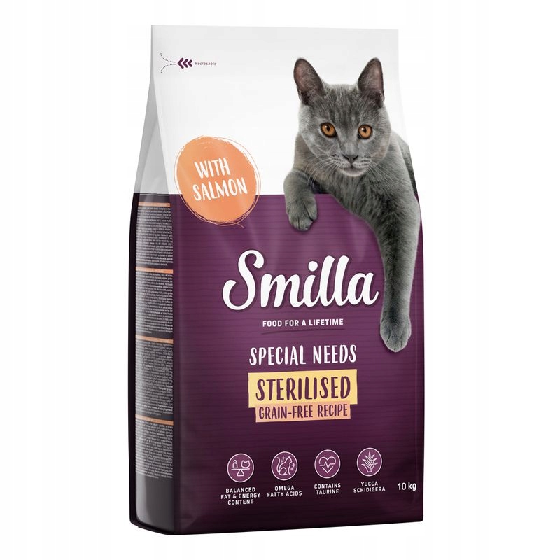 Smilla Adult Sensitive, losos, bez obilovin, 10 kg