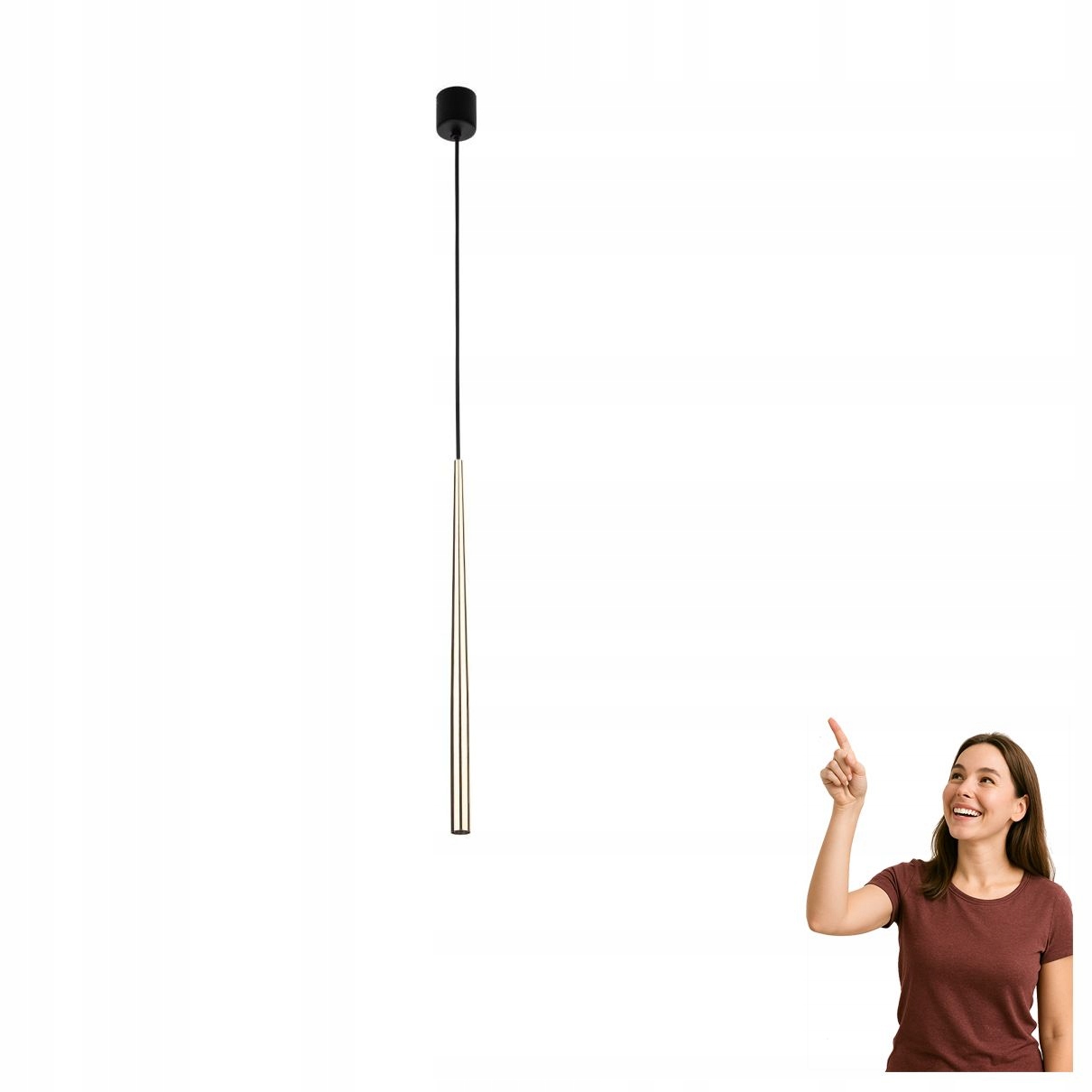 Závěsná lampa Piano Black Gold 10116 Tk Lighting