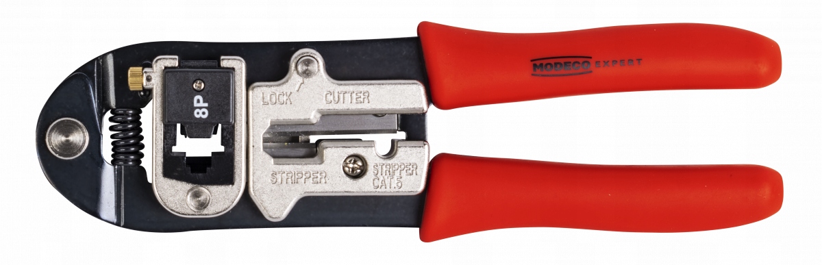 Kleště na krimpování modulárních konektorů 8P 6P 4P 195 mm Tpr SK5