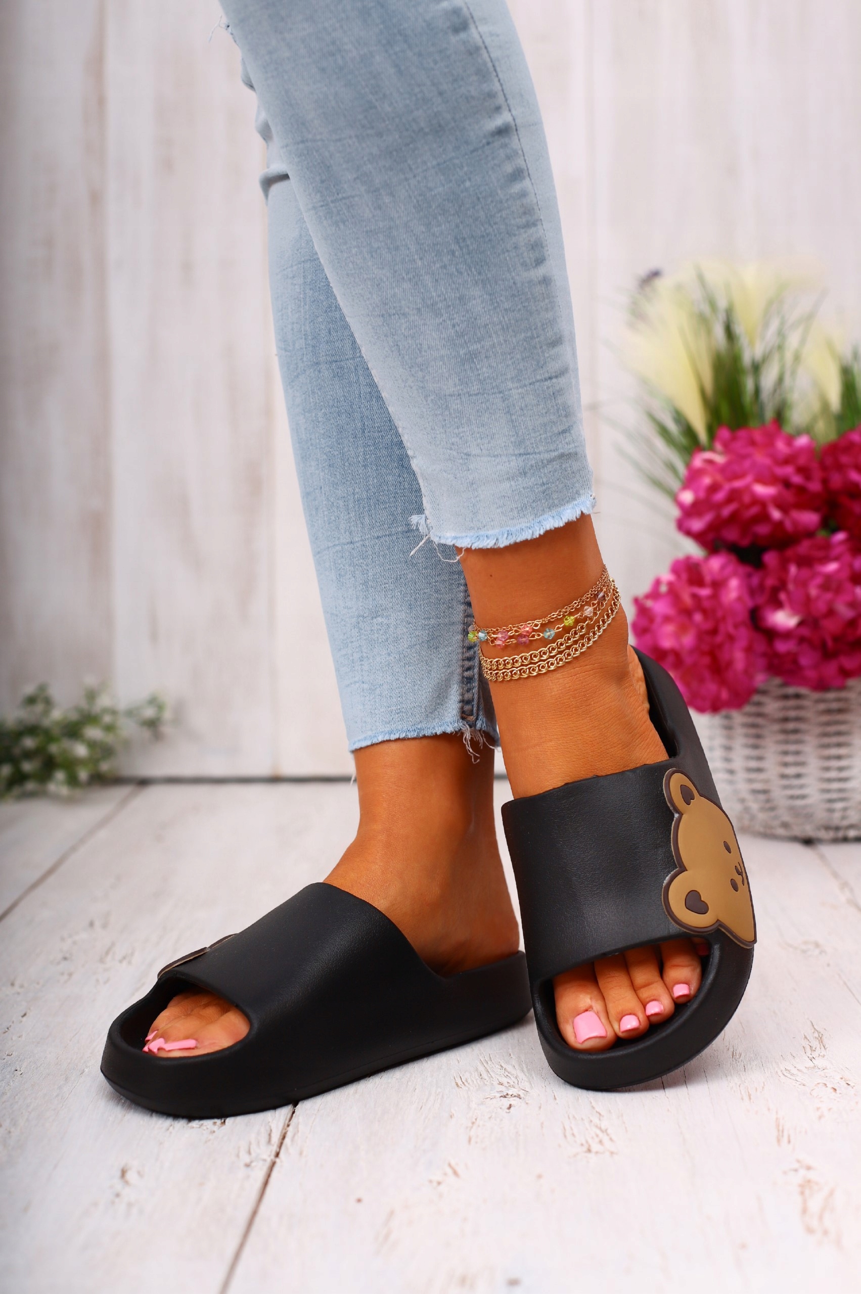 KLAPKI DAMSKIE KAPCIE LEKKIE MIĘKKIE KOLOROWE Wzór dominujący bez wzoru