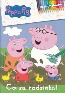 

Świnka Peppa. Dodaj kolorów. Co za rodzinka!