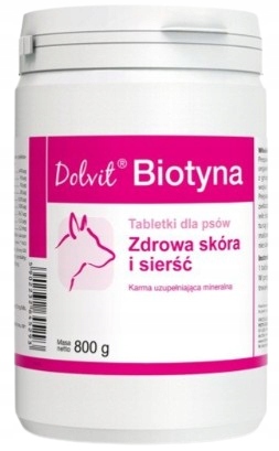 Levně Dolvit Biotin vitamíny Pro Psa na zdravou srst a kůži 800 g