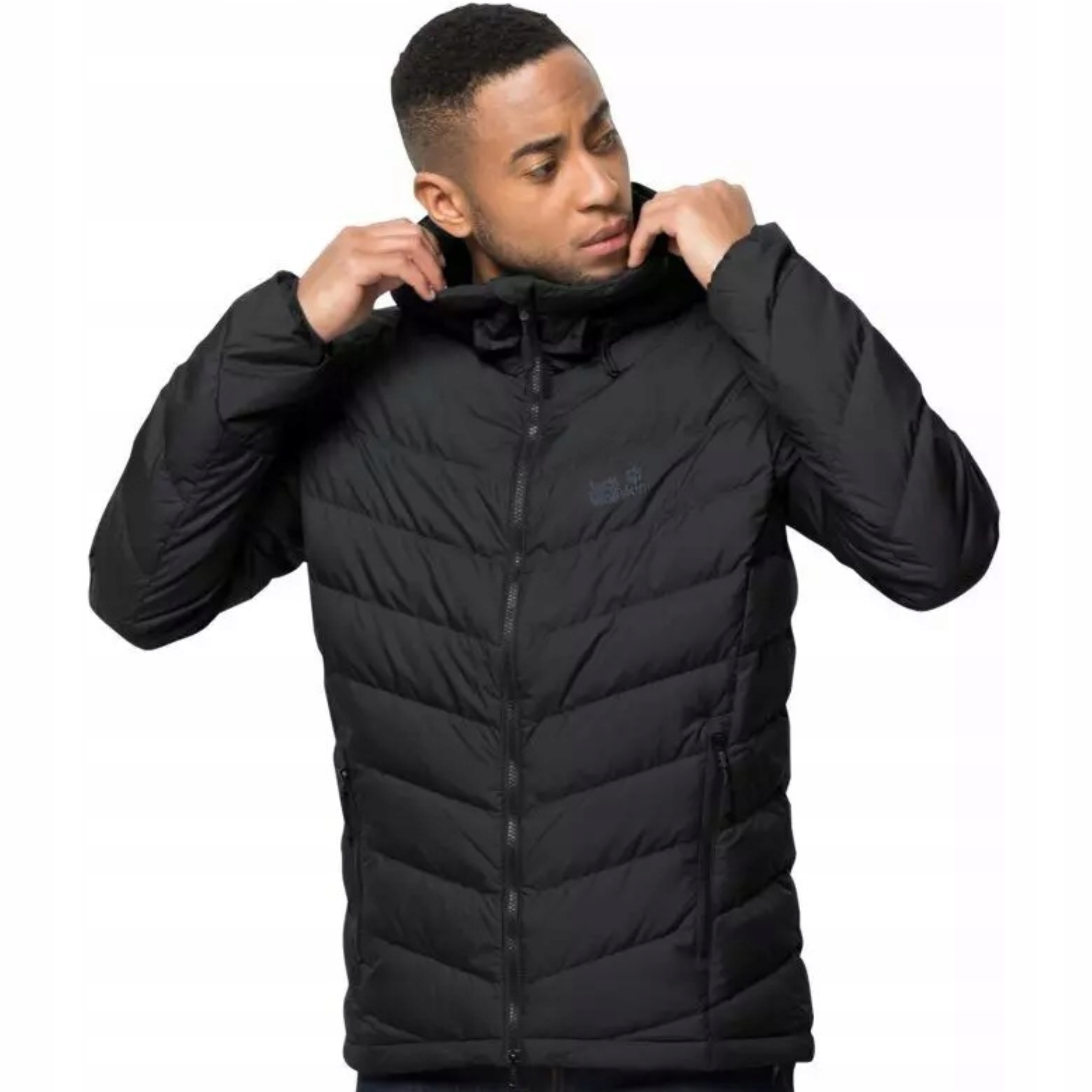 Kurtka Puchowa Męska Jack Wolfskin Z Kapturem L