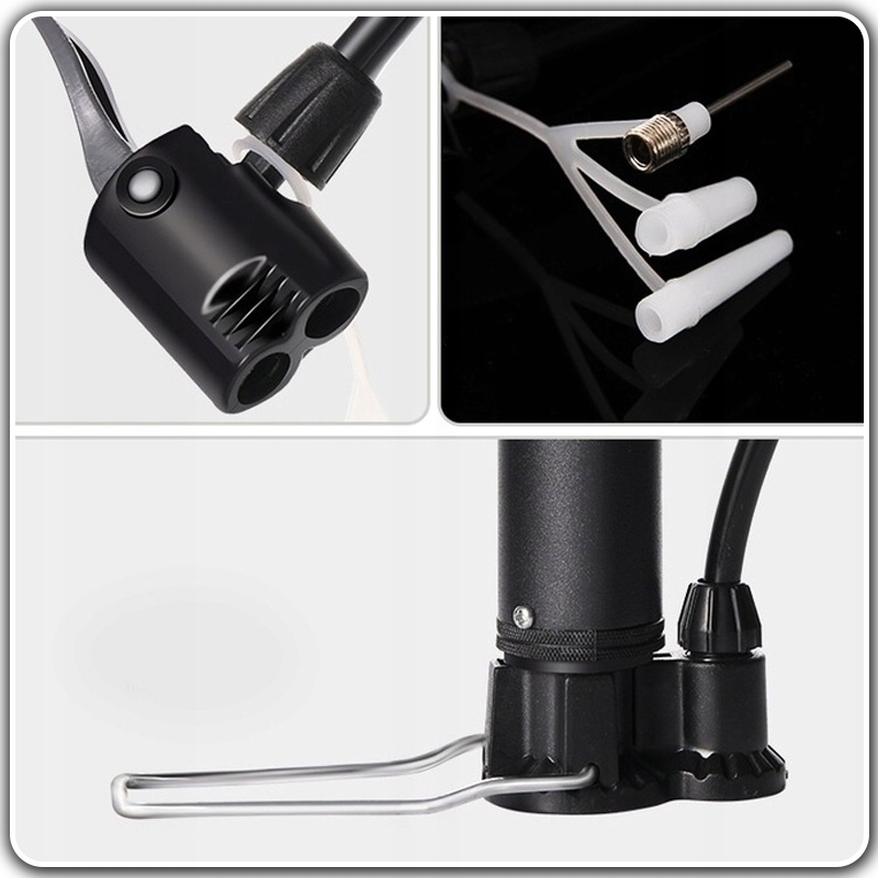 POMPKA ROWEROWA 5w1 z wężykiem PIŁEK ROWERU MOCNA Rodzaj podłogowa