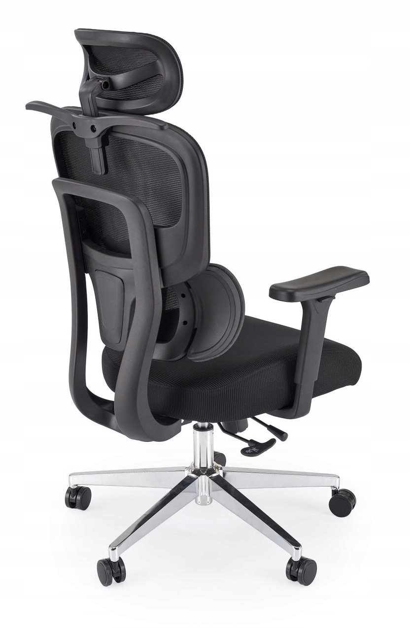 Fotel ergonomiczny Booster regulowany zagłówek, podłokietniki, oparcie