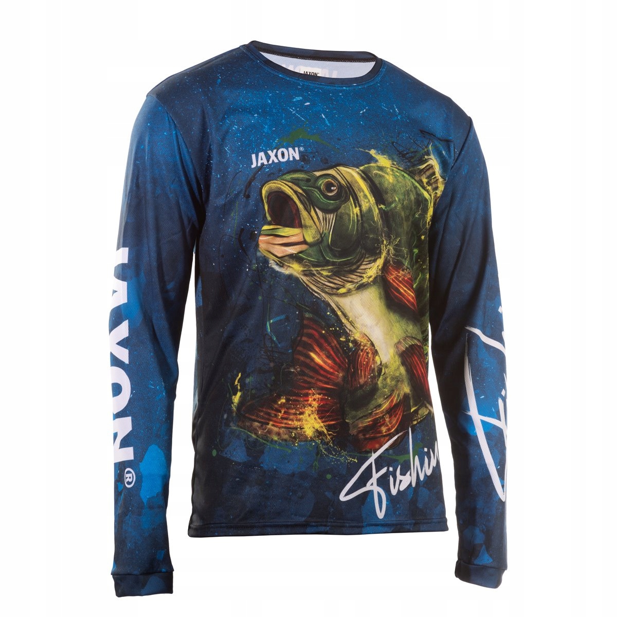Koszulka termoaktywna Długi Rękaw Jaxon niebieska Okoń XL