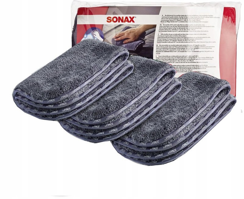 SONAX ZESTAW ŚCIERECZKI MIKROFIBRA GRAMATURA 1300 Producent Sonax