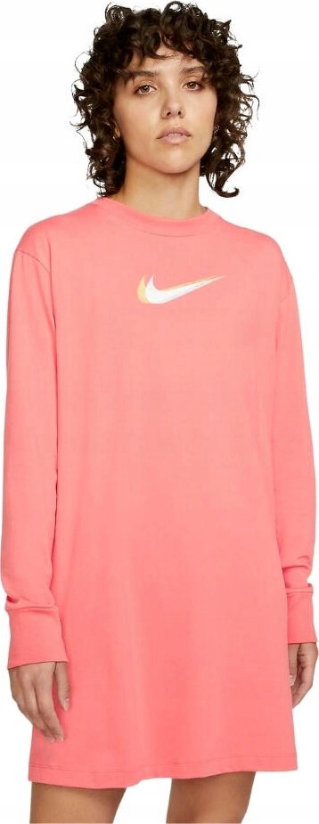 Šaty Nike Nsw Ls Dress Prnt vel. M