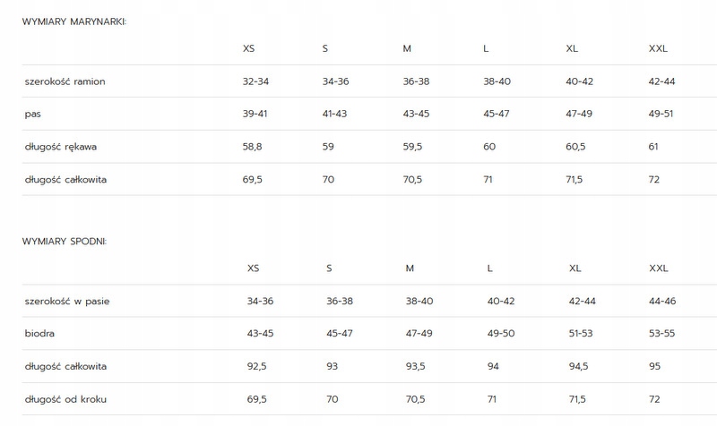 GARNITUR DAMSKI marynarka spodne BORDOWY XL Zawartość zestawu ze spodniami