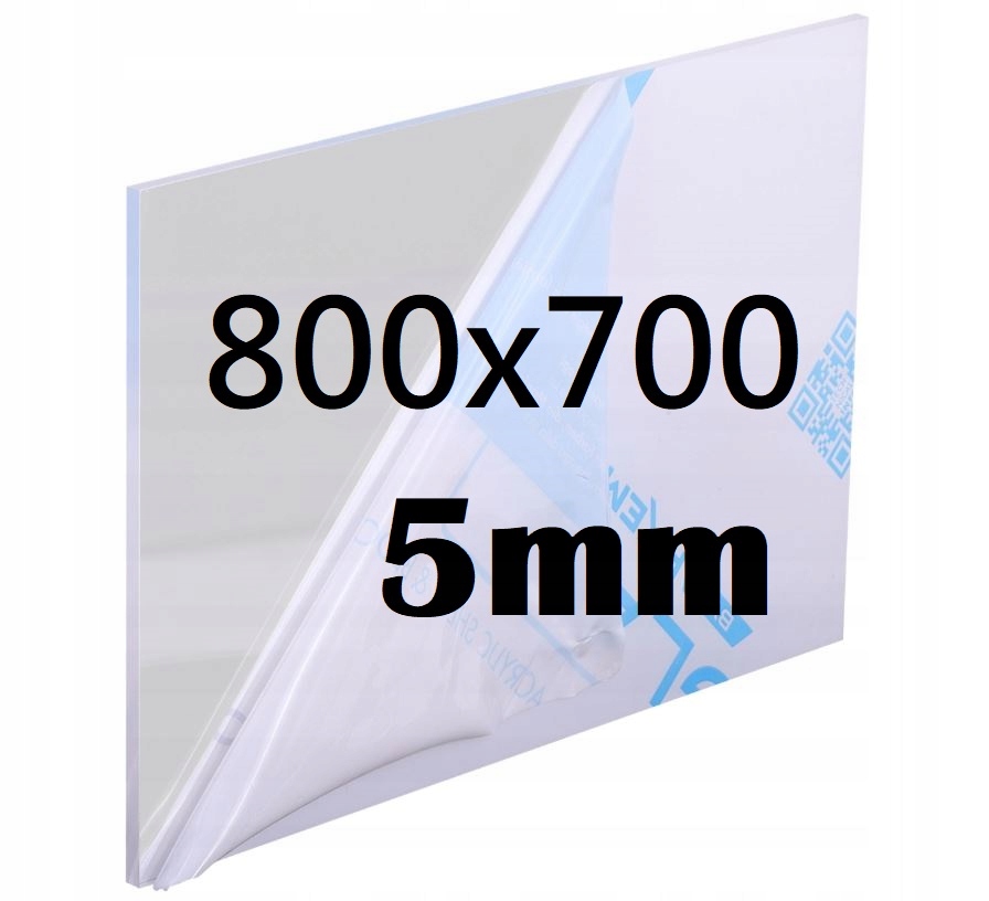 Plexi Plexi Plexi Plexa na míru 80 cm x 70 cm x 5 mm Bezbarvá Deska