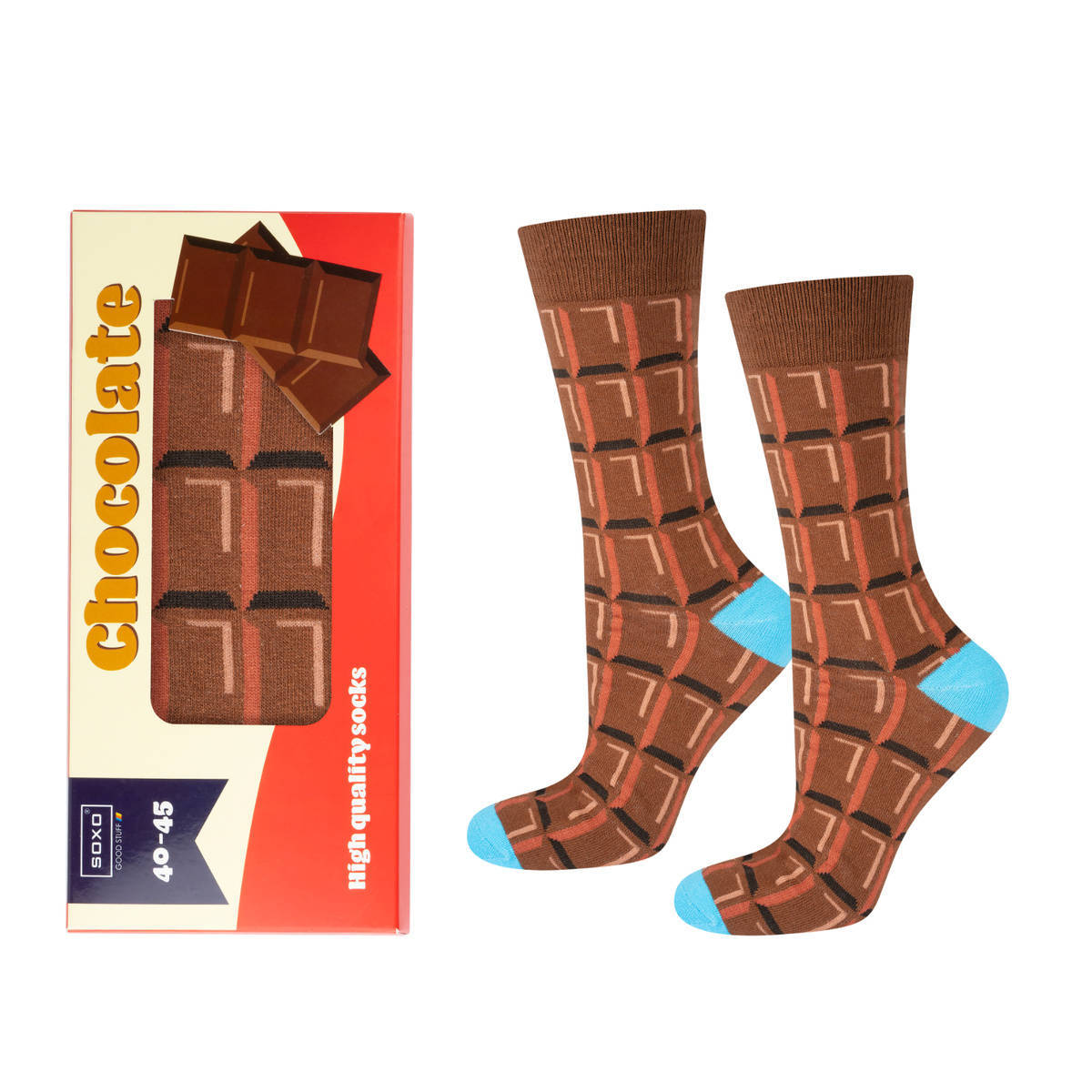 

skarpety bawełniane Soxo czekolada Na Prezent