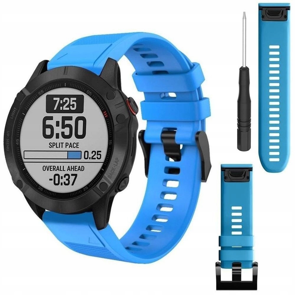 

Pasek Silikonowy do Garmin epix 2, Niebieski