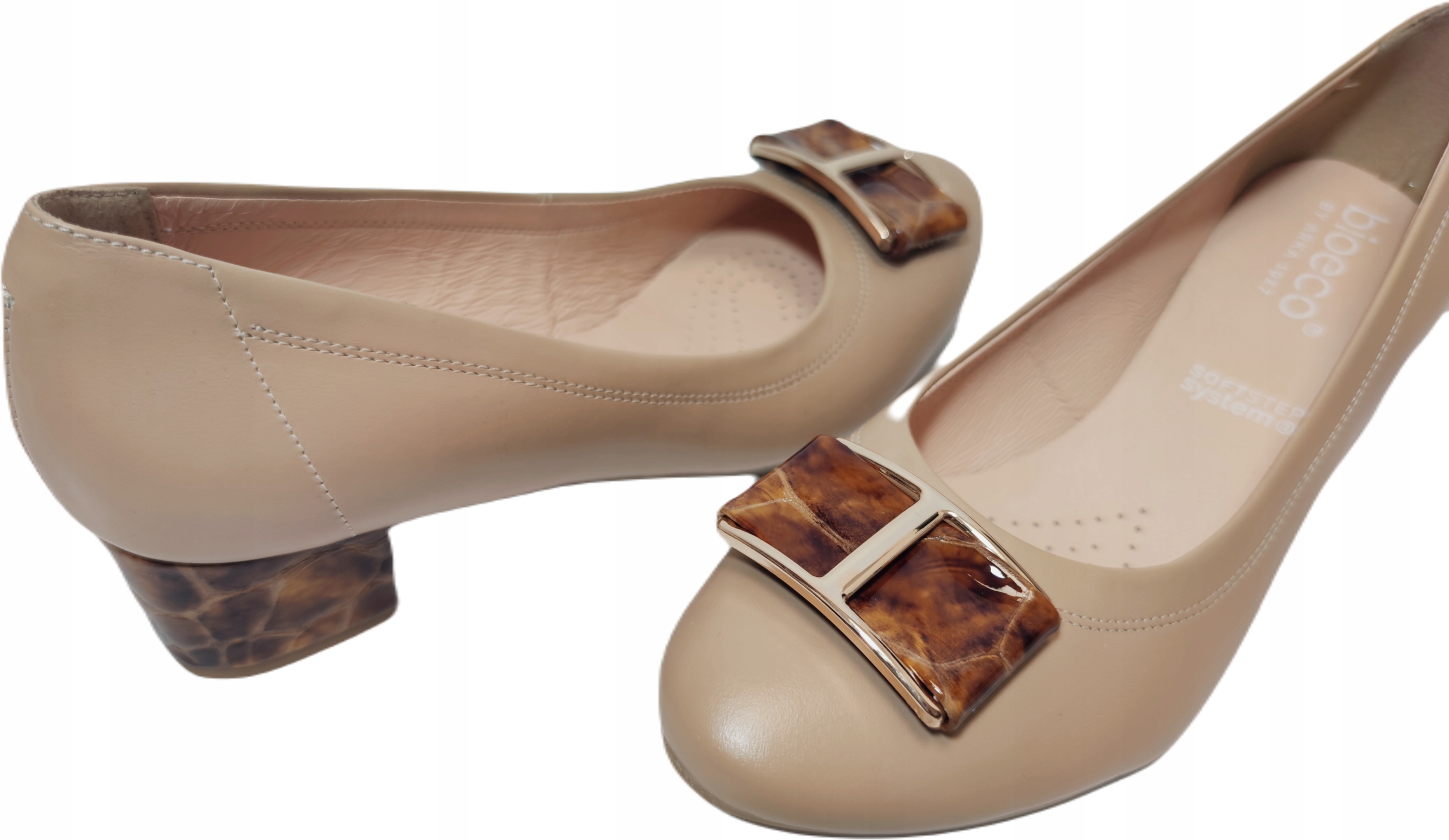 Elegance pohodlí Bioeco Arka 5632 béžová hnědá r40