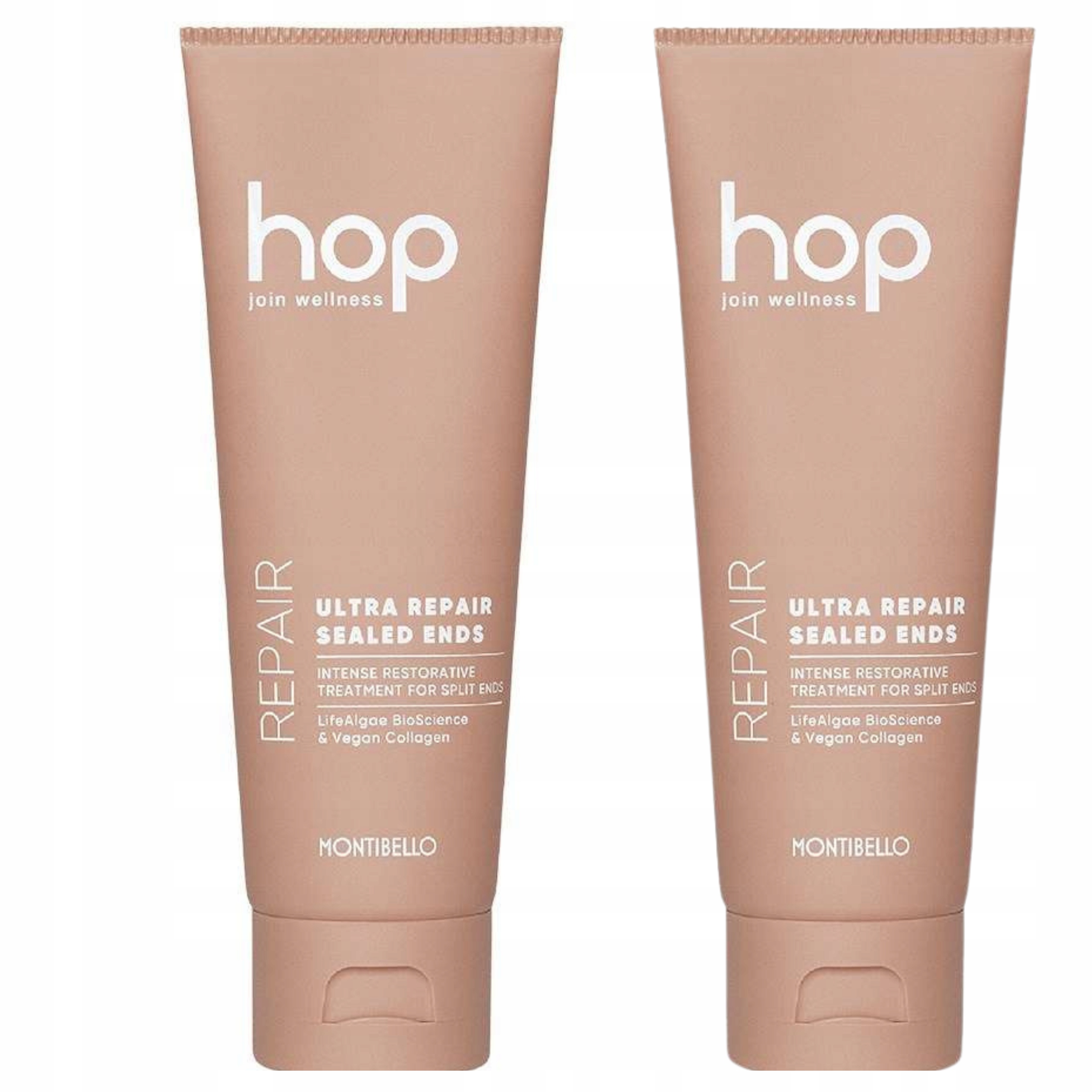 Montibello Hop Ultra krem naprawczy 2x 75 ml na zniszczone końcówki włosów