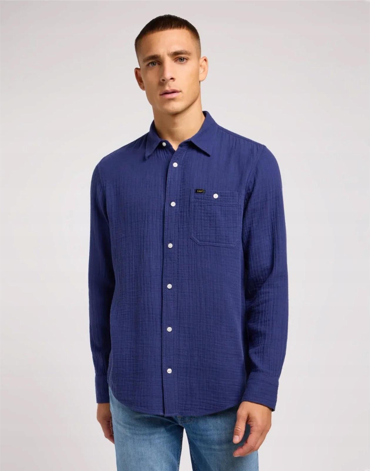 Pánská košile Lee Leesure Shirt Medieval Blue 112349931 L