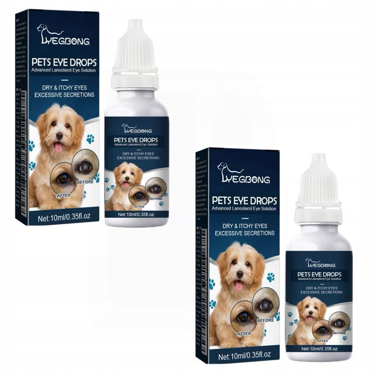 Kapky proti šedému zákalu pro psy, Psí oční kapky, Zlepšení ostrosti vidění