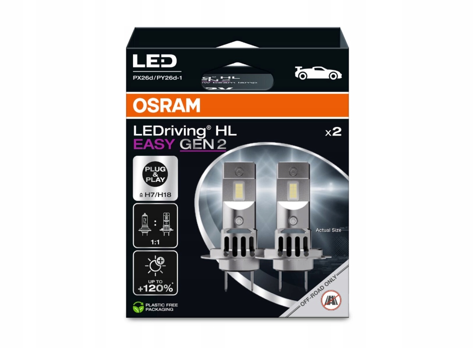 Żarówka Osram H7 16,2 W 64210DWESY2-2HB 2szt.