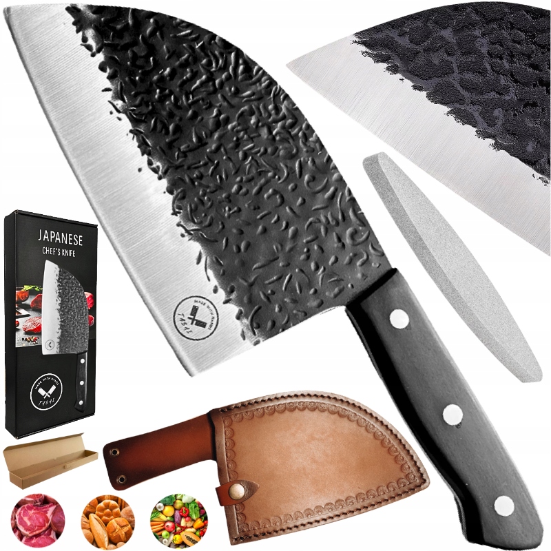 Ostrý japonský kuchyňský sekáček Tasai Velký šéfkuchařský Nůž na maso a Zeleniny