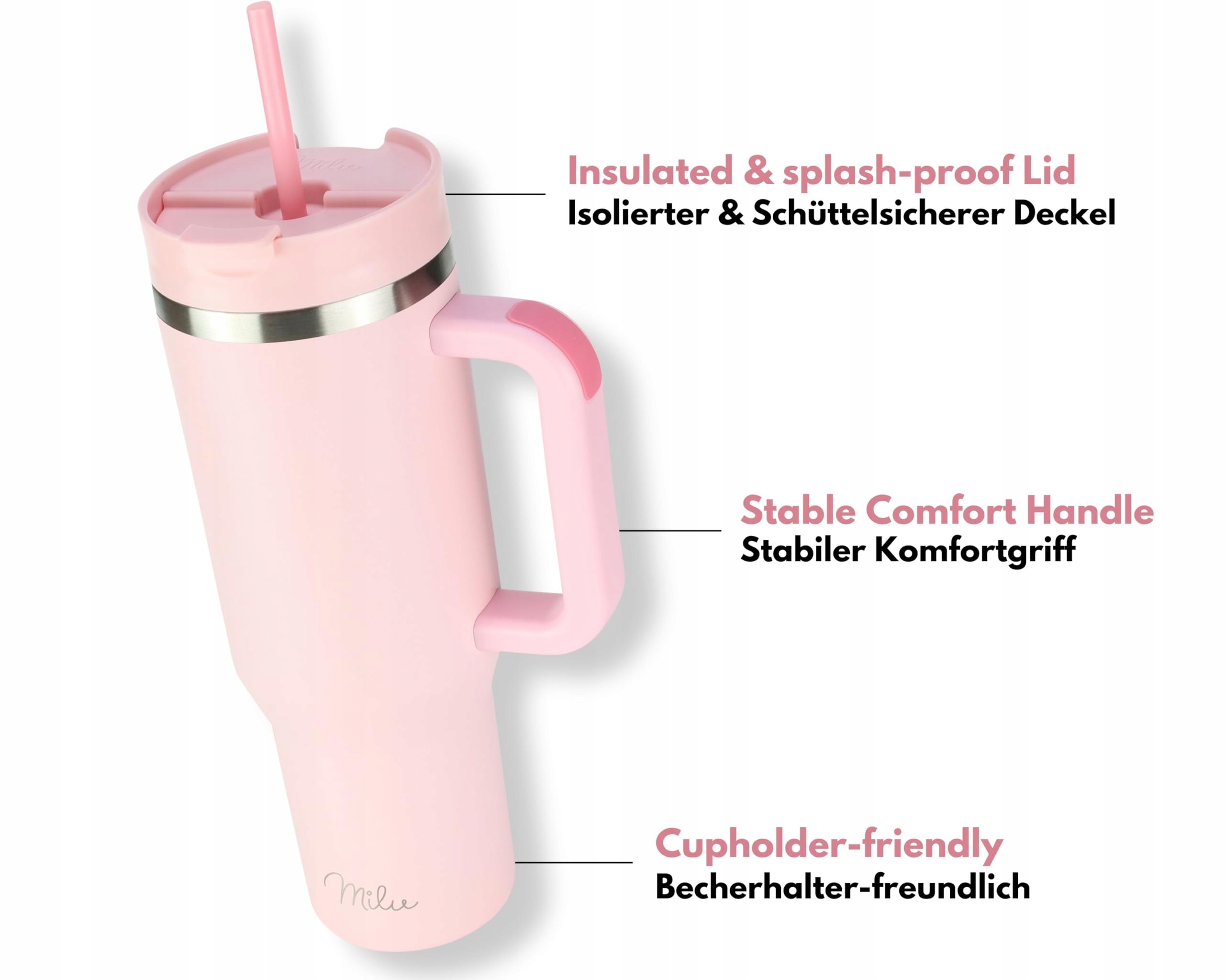 MILU Kubek Termiczny 1,2L Blossom Pink — miniatura 2