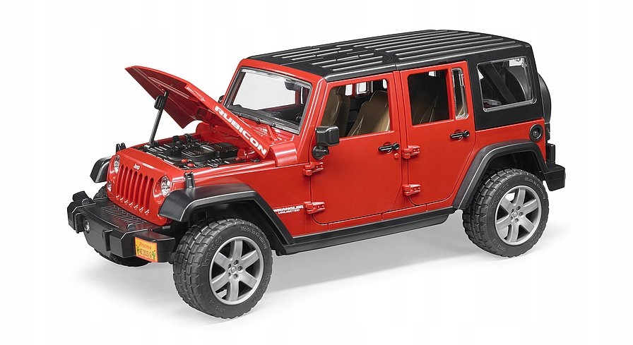 BRUDER 02525 Jeep Wrangler Rubicon Unlimited Kolor dominujący odcienie czerwieni
