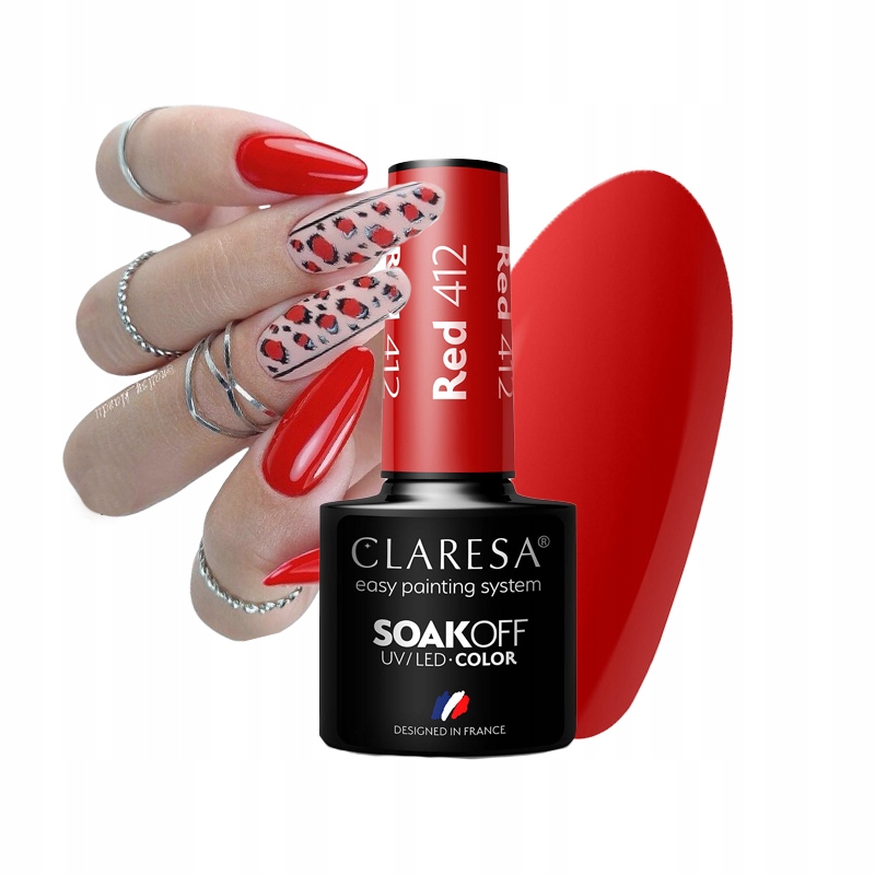 412 RED UV Nagellack 5 ml Claresa — 11