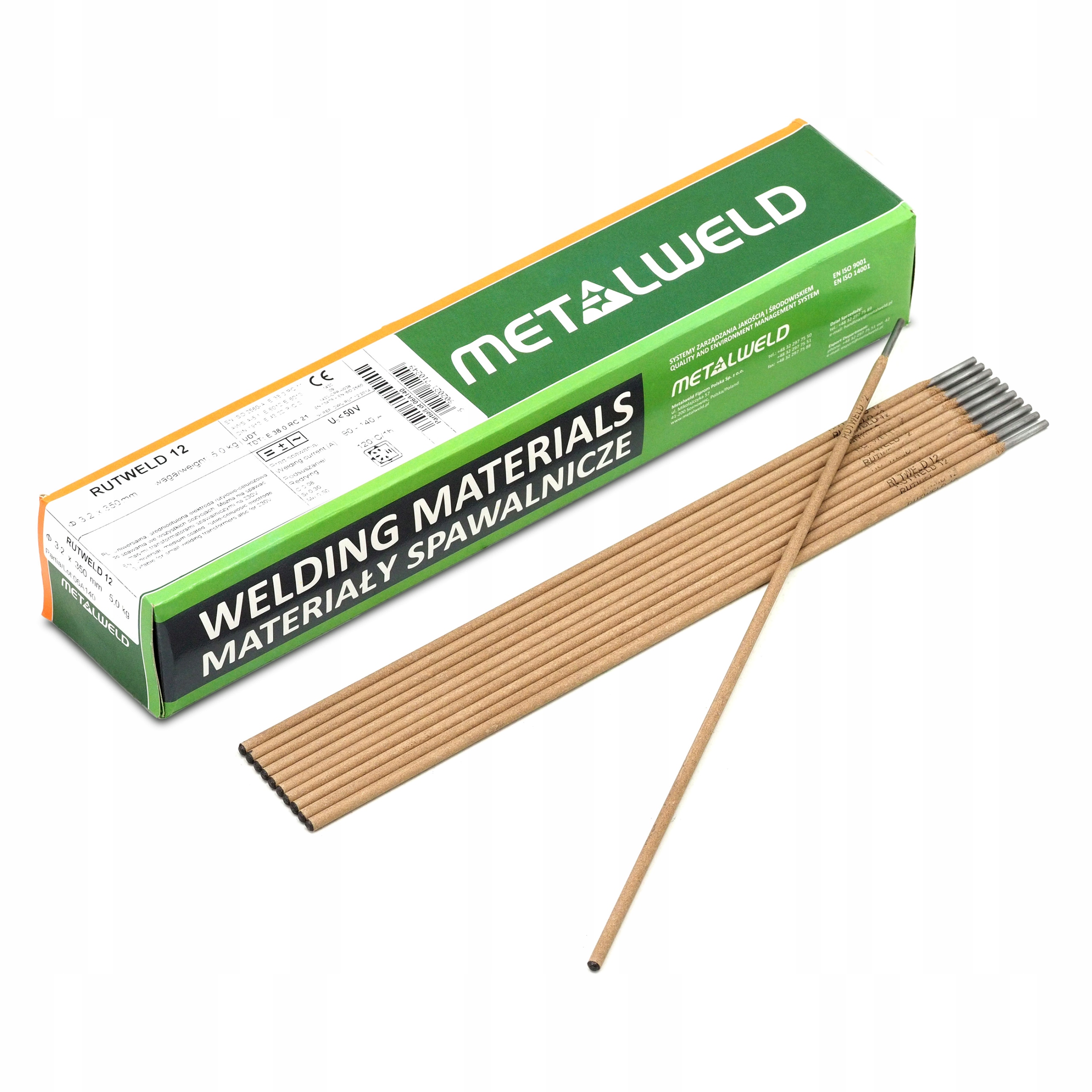 ELEKTRODY RUTYLOWE 2 5 x 350mm RUTWELD 12 OPAK 5kg