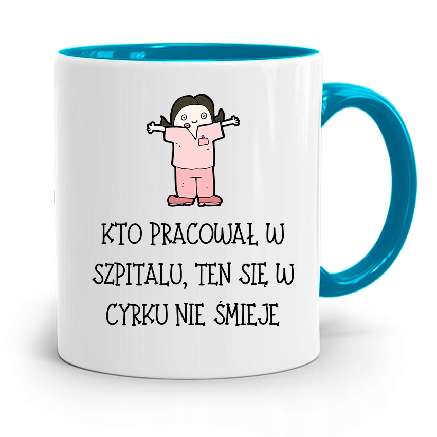 

Kubek Błękitny Pielęgniarki Pracować W Szpitalu