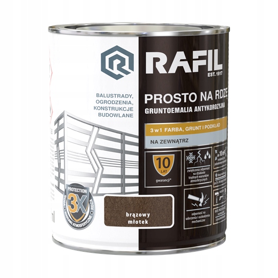 

Rafil Prosto Na Rdzę Brązowy Młotek 0,75L