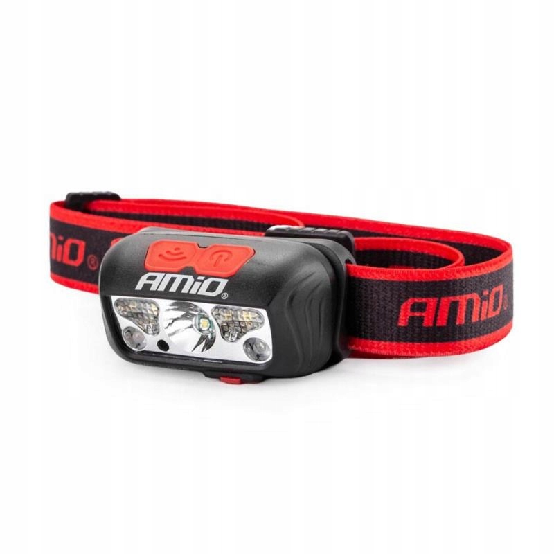 AMIO Latarka czołowa akumulatorowa, 1200mAh, micro USB LH