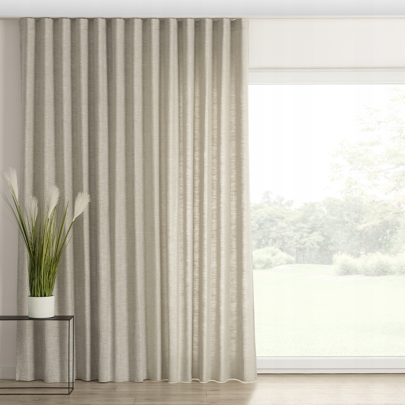 Záves na páske wave 140x260 cm čierny