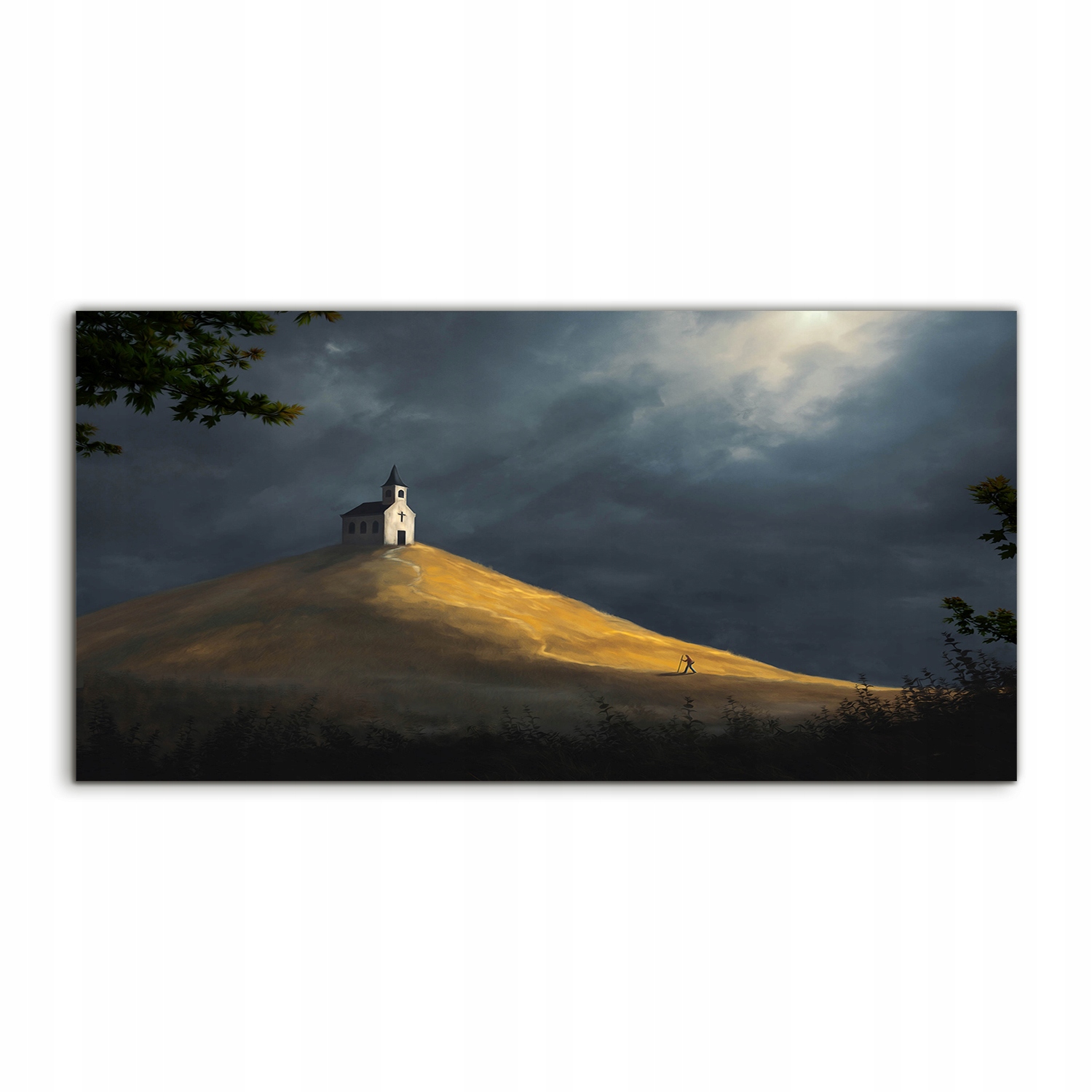 

Obraz akryl 120x60 na ścianę Niebo Kościół Wzgórze