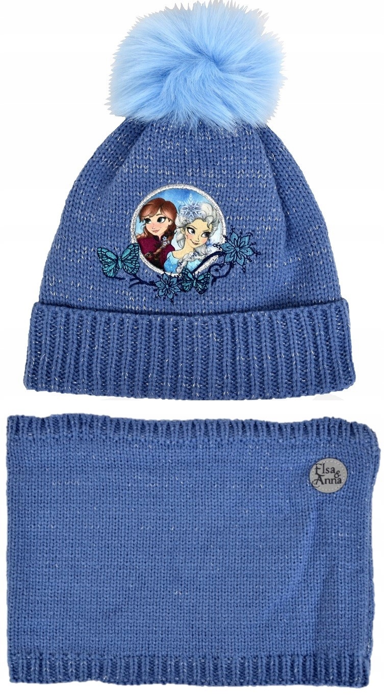 

Frozen Kraina Lodu czapka szalik komplet 54