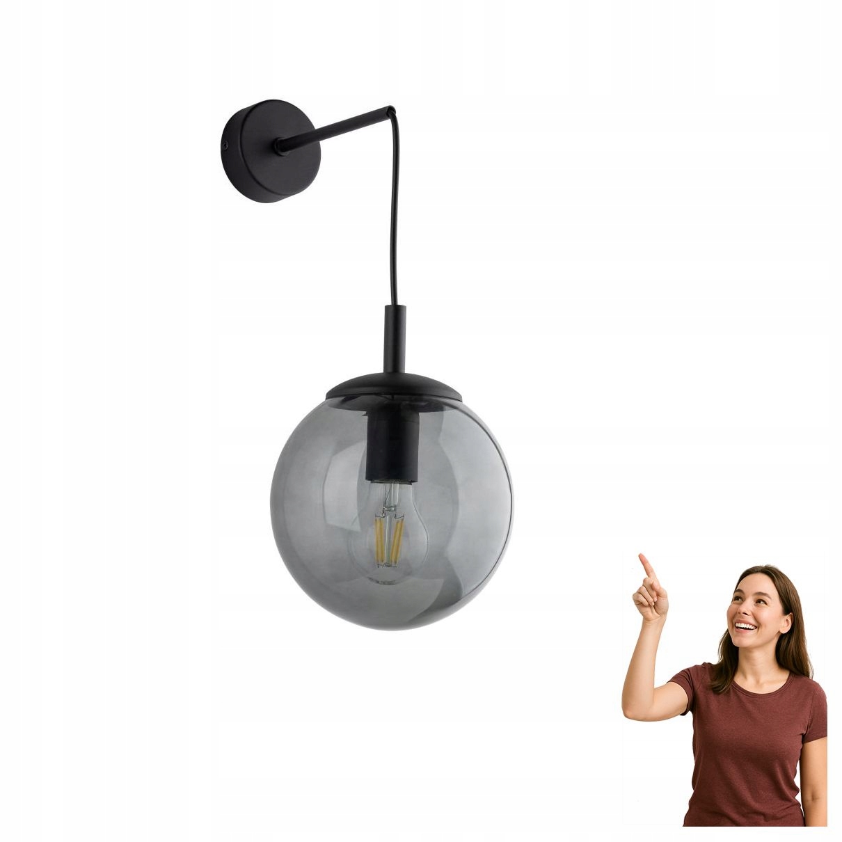 Nástěnné svítidlo Esme Graphite 5386 Tk Lighting